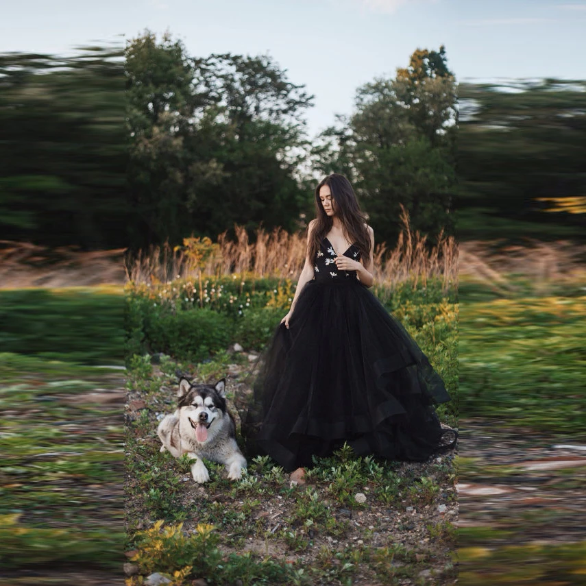 Новое поступление черная Тюлевая юбка на заказ трапециевидная длинная Макси в