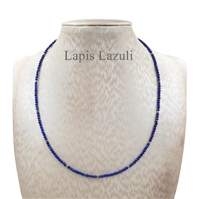 Lapis Lazuli Lii Ji драгоценный камень черная шпинель пресноводный жемчуг Танзанит S925 18 К позолоченное классическое нежное ожерелье День рождения изысканное ювелирное изделие - Цвет камня: Lapis Lazuli