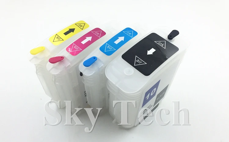 4PK пустой многоразовый картридж для hp10 подходит принтера серии hp2000 hp2500 hp2800 с