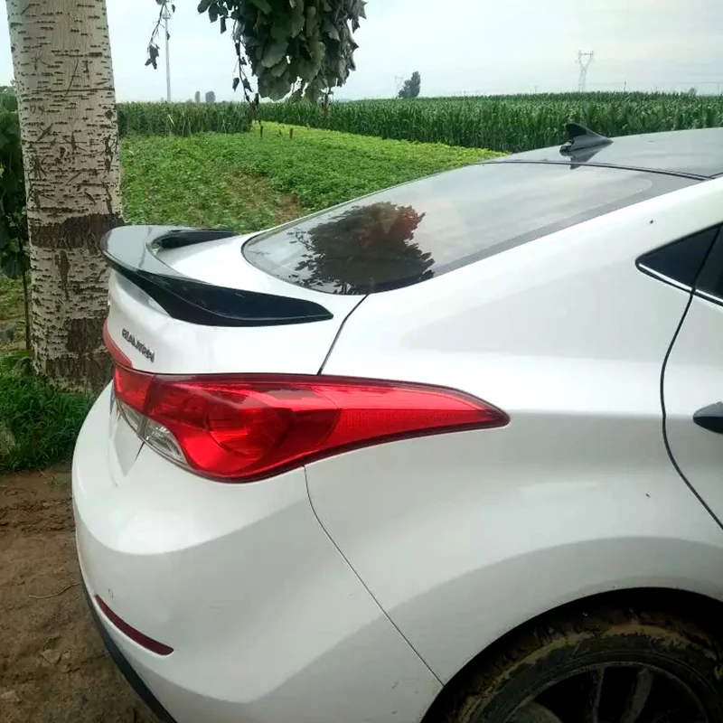 Для Hyundai Elantra 2012 до 2015 с тормозными огнями большой спойлер высокое качество абс