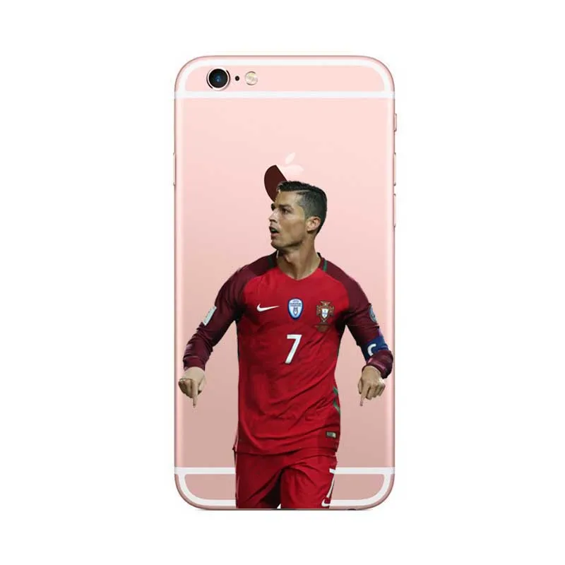 Реал Мадрид Криштиану Роналду и Лионель Месси Casos de для iPhone 8 7 6 6s 5S plus X Жесткий