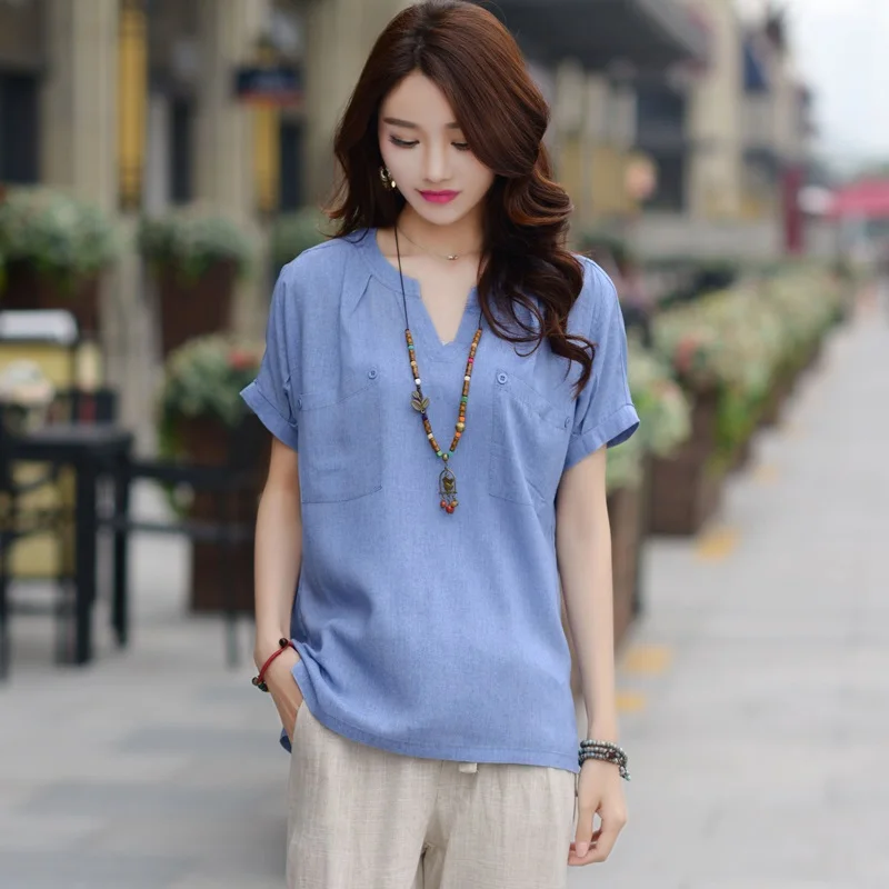 Новинка 2020 футболка с коротким рукавом летняя женская Свободная размера плюс