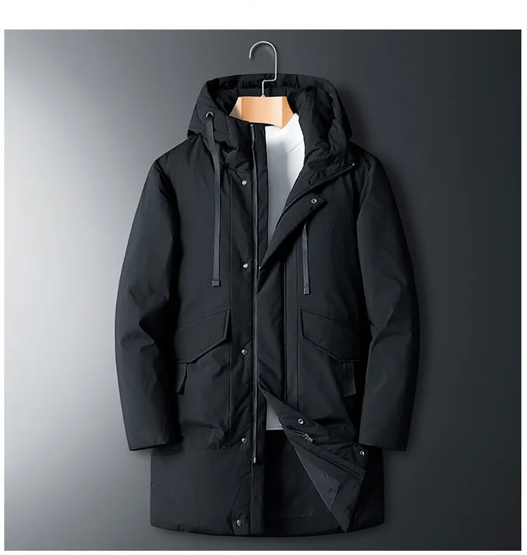 Winter Men's Clothing 90% White Duck Down high quality Hooded Down Jackets Winter Coats Men Casual thicken Jackets