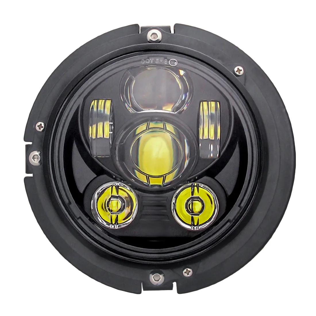 

5.75 inch Round Led Headlight with 5.75 " Mounting Bracket Ring stainless steel for Motorcycle