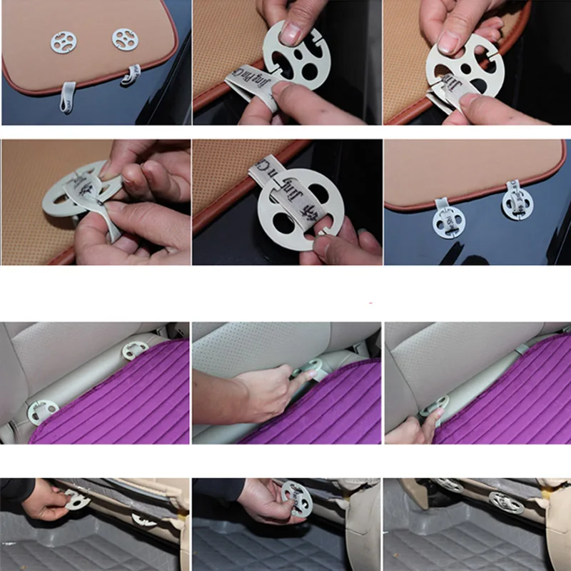 Чехол для автомобильного сиденья передняя и задняя флокирующая тканевая подушка