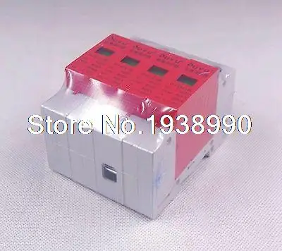 

(1) 4P 40 ~ 80KA Din Rail стабилизатор напряжения молниеотвод крепление на Din-рейку