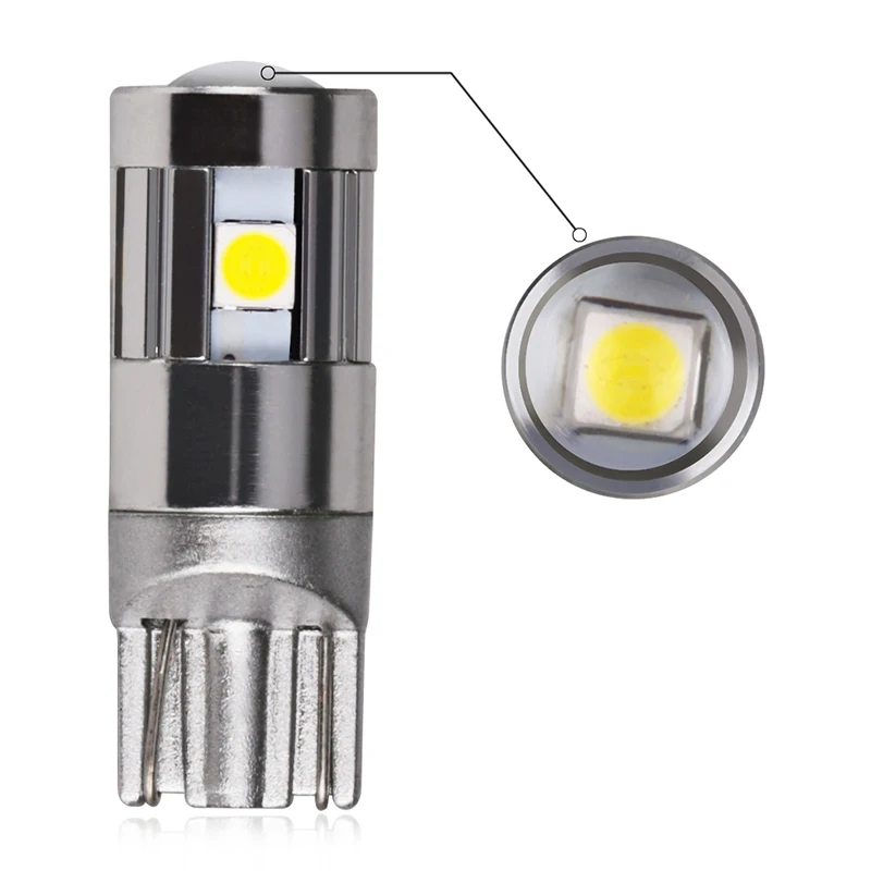 4 шт. Автомобильные светодиодные лампы T10 W5W 194 SMD3030 12 В|interior light|interior led lampsinterior car lights