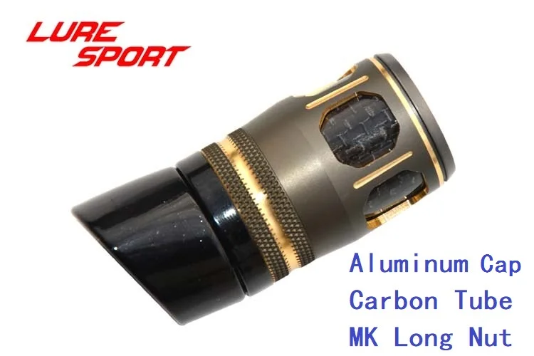 LureSport 2 шт. черная краска катушка сиденье CarbonTube золото/GreyAluminumCap стержень строительный компонент шт катушка ремонт сиденья DIY аксессуар