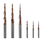 Фреза Концевая HRC62 из карбида вольфрама, для гравировки и резьбы по дереву и металлу, 1 шт.