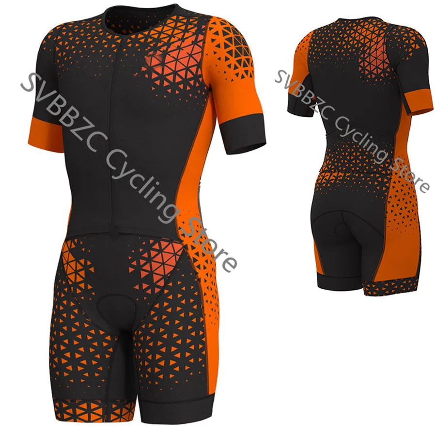 Женский спортивный костюм с коротким рукавом для триатлона Ropa Ciclismo набор