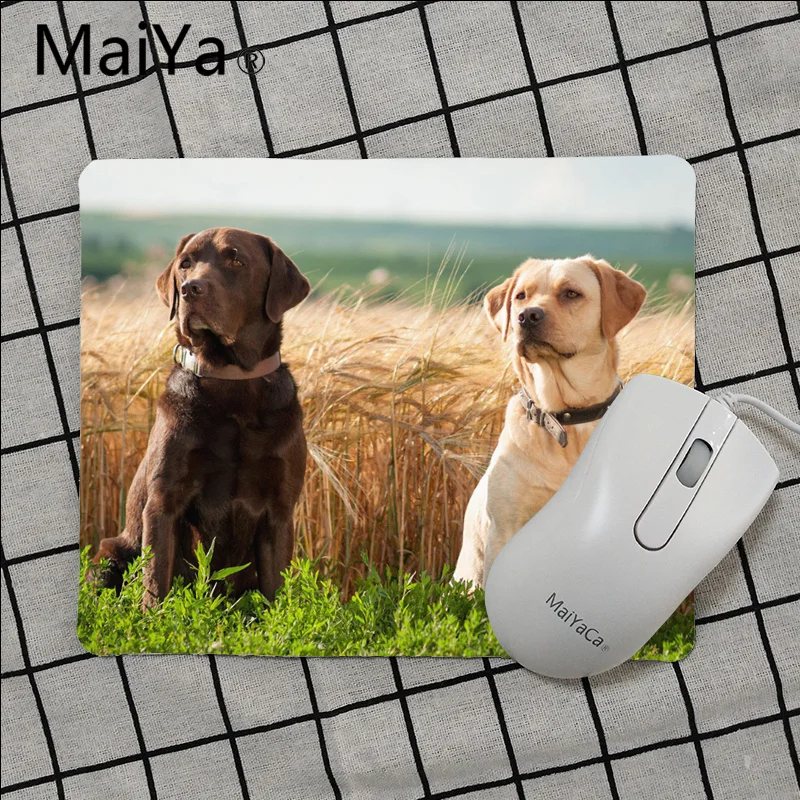 No Lock Edge25x29cm Maiya, высокое качество, лабрадор, собака, животные, Нескользящие, прочные, силиконовые компьютерные коврики,,, игровой коврик, мышь - Цвет: No Lock Edge25x29cm