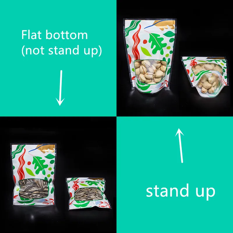 free dhl 1000Pcs/lot Flower Print Zip Lock Bags Stand Up and not stand up Reusable Plastic Pouch Zipper Seal Food Storage | Дом и сад