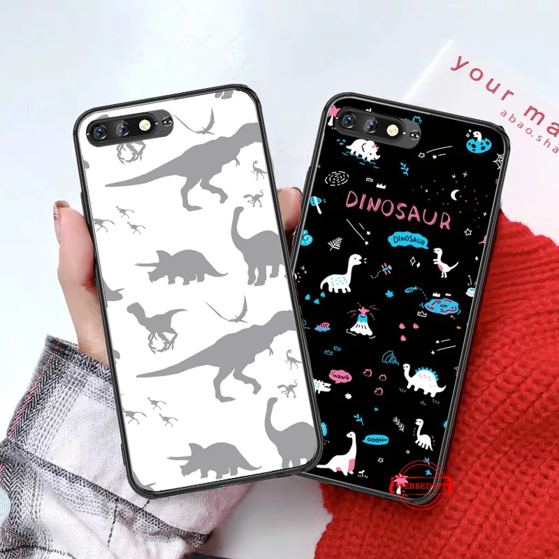 Силиконовый чехол в стиле ретро с динозавром для Huawei Mate 10 Pro 20 30 Lite Nova 2i 3 3i 4 Y5 Y6 3018 Y7