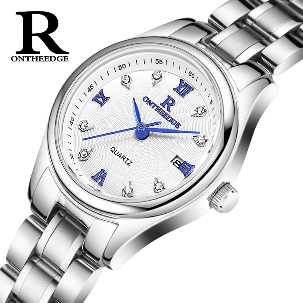 ONTHEEDGE Luxury Ladies Watch Women's Quartz Wrist Analog Waterproof with Date relogio feminino | Наручные часы