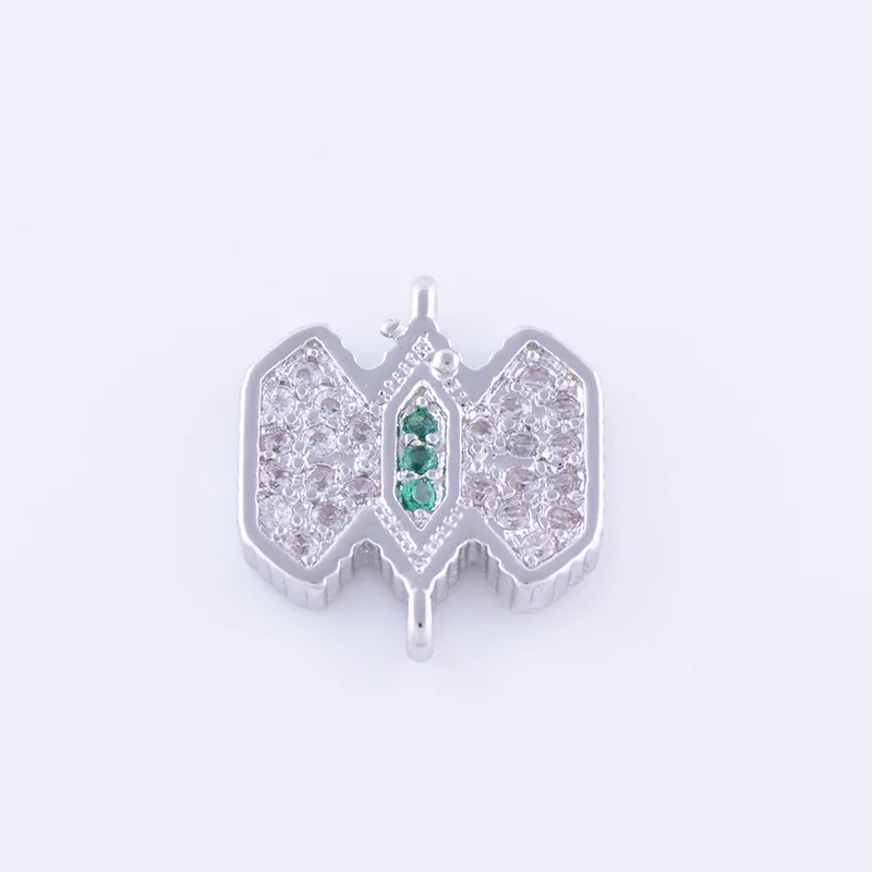 Бусины для браслета с микрозакрепкой из циркона|charm connectors|connectors for braceletsjewelry findings |