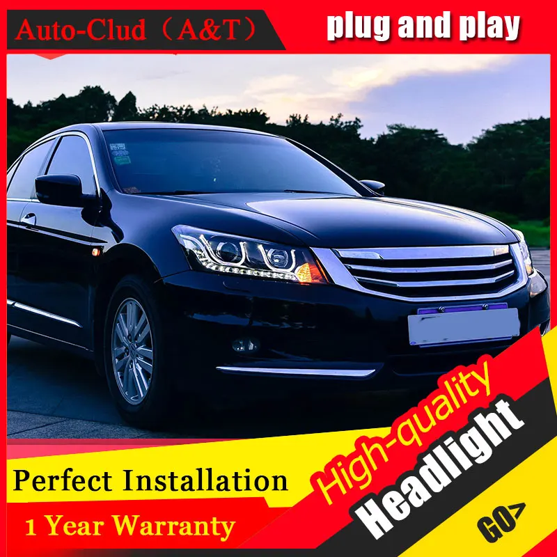 Автомобильный Стайлинг для Honda Accord фары ангельские глазки 2018-2013 bi xenon объектив h7 |