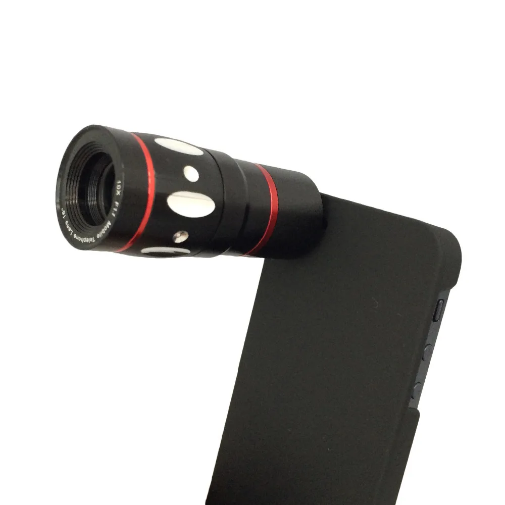 

ORBMART 4 in 1 Fish Eye Wide Angle Macro 10x Zoom Telescope Camera Lens With Back Cover For Samsung Galaxy Note 3 N9000 N9005