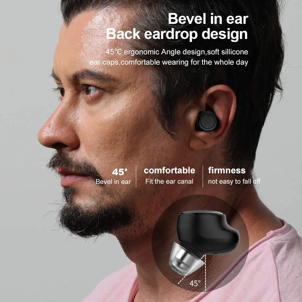 OVEVO, Q63, HiFi, двойной TWS, Bluetooth 5,0, наушники, зарядка, 3D стерео гарнитура, IPX5, водонепроницаемые спортивные наушники для телефонов