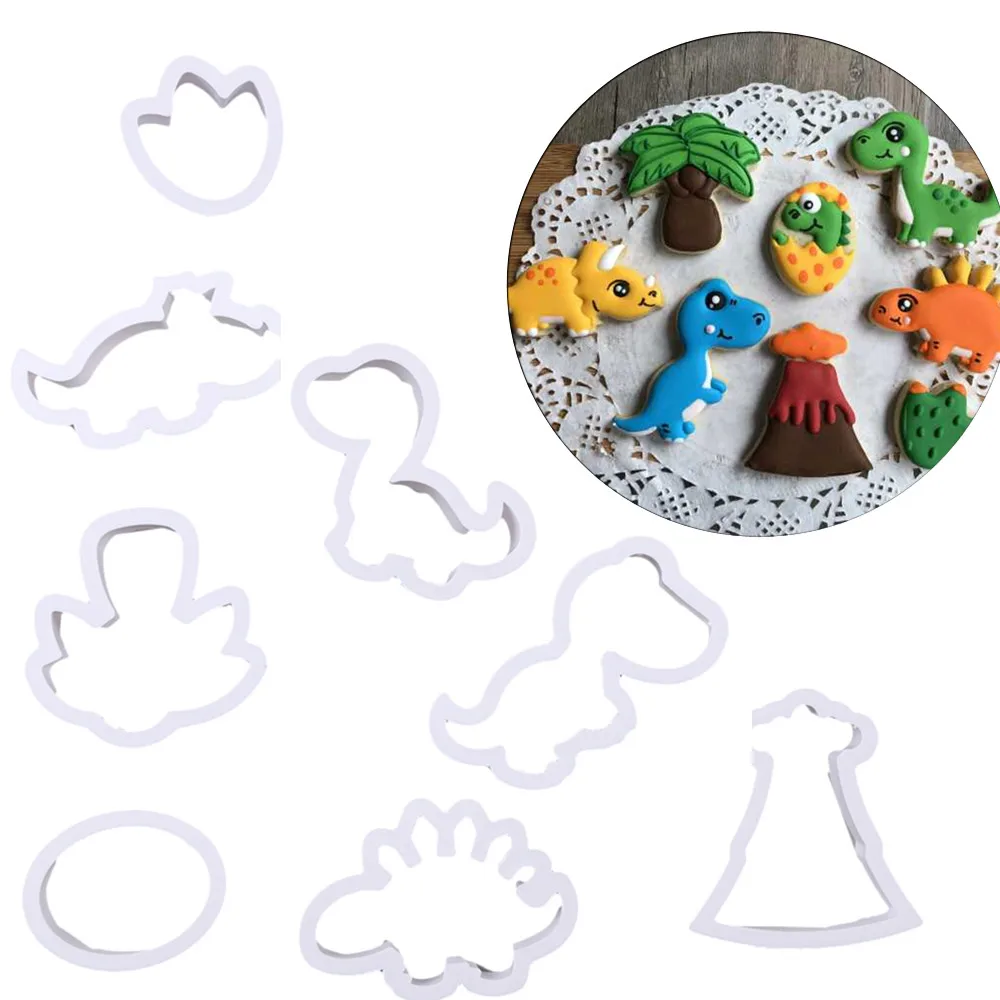 8 мультфильм Sugarcraft животное бисквит Фондант Резак печенья Набор стенд украшения торта инструменты