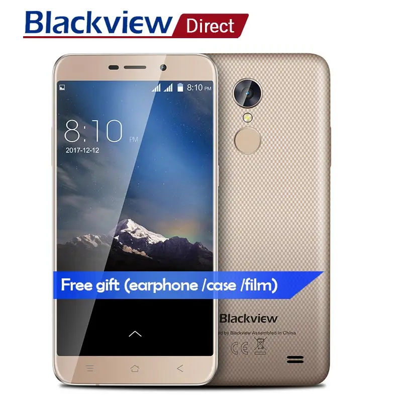 Blackview A10 мобильный телефон 5 0 &quot2 ГБ Оперативная память + 16 Встроенная MT6580A Quad core 1. 3g