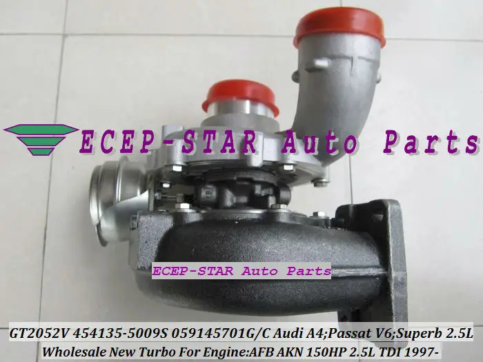 Бесплатная доставка GT2052V 454135 5009S 0006 Турбокомпрессор для AUDI A4 A6 A8 VW Passat SKODA Superb V6 AFB AYM