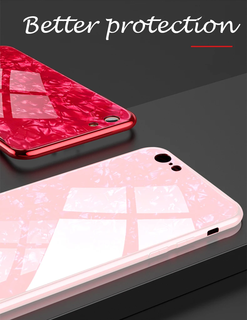 Роскошный чехол из закаленного стекла для iPhone 7 Plus, жесткая задняя крышка, мягкая рамка, противоударный чехол для телефона, чехол для iPhone X 6s Plus, чехол s
