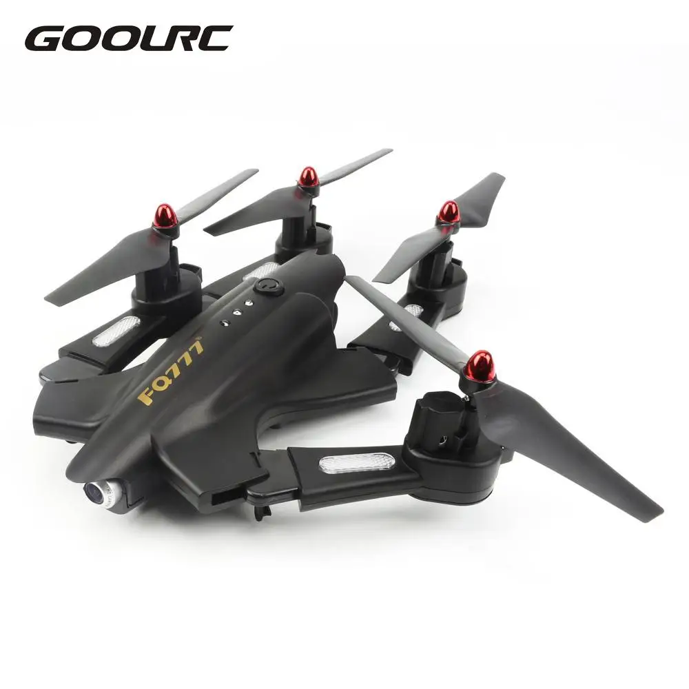 Складной Квадрокоптер FQ02W с камерой 2 4 МП Wi-Fi FPV ГГц канала 6-осевой гироскоп G-Senseor |