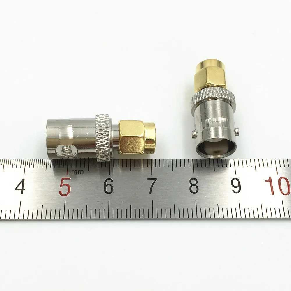 10 шт. медный SMA штекер BNC Гнездовой разъем RF коаксиальный Прямой кабель