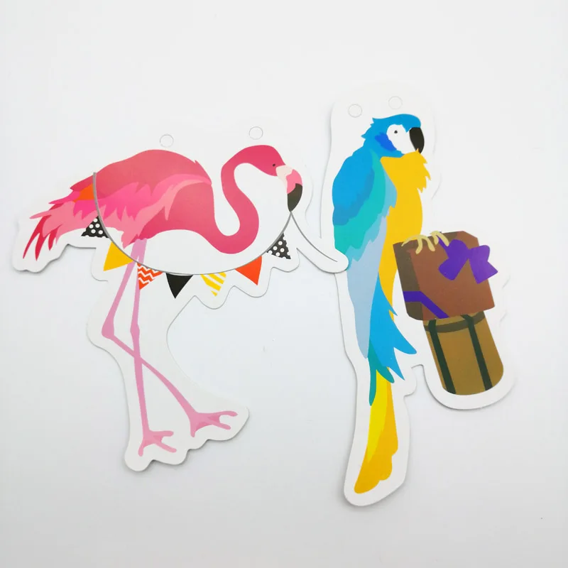 Painted paper animal banner happy birthday garland baby shower children's room decoration creative 1 Hanging | Дом и сад