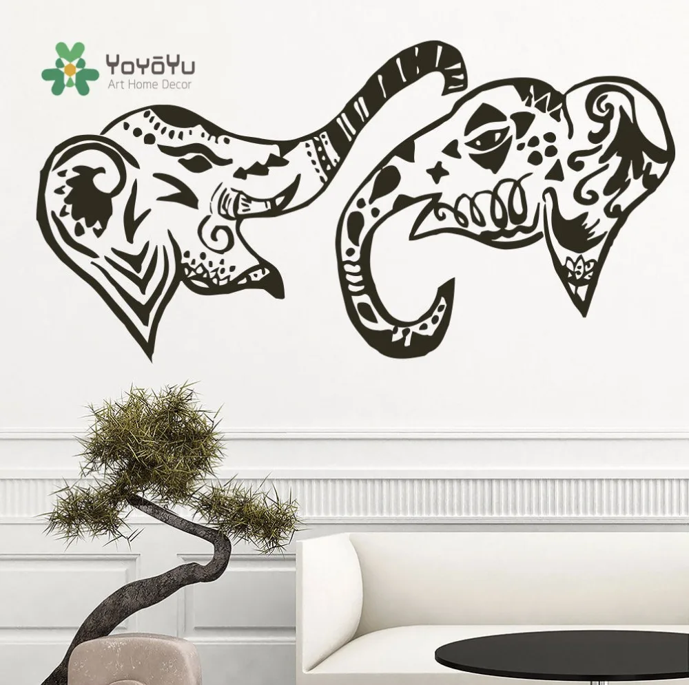 YOYOYU Art домашний декор Хамса Индийский Слон Виниловая наклейка для дома Спальня