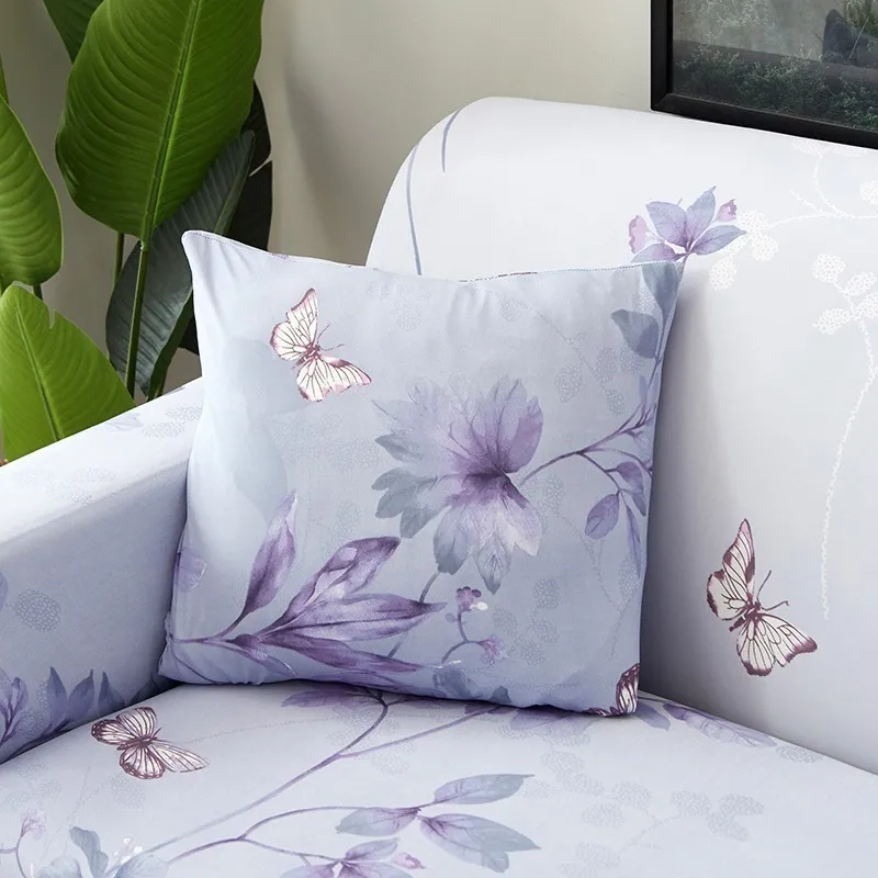 Cushion Cover 18 1 шт. печатных высокие эластичные Мягкий Чехол на подушку Полиэстер размером 45*45 см диван-кровать подушка домашний декор сидение для офиса, машины Подушка Чехол - Цвет: Cushion Cover 18