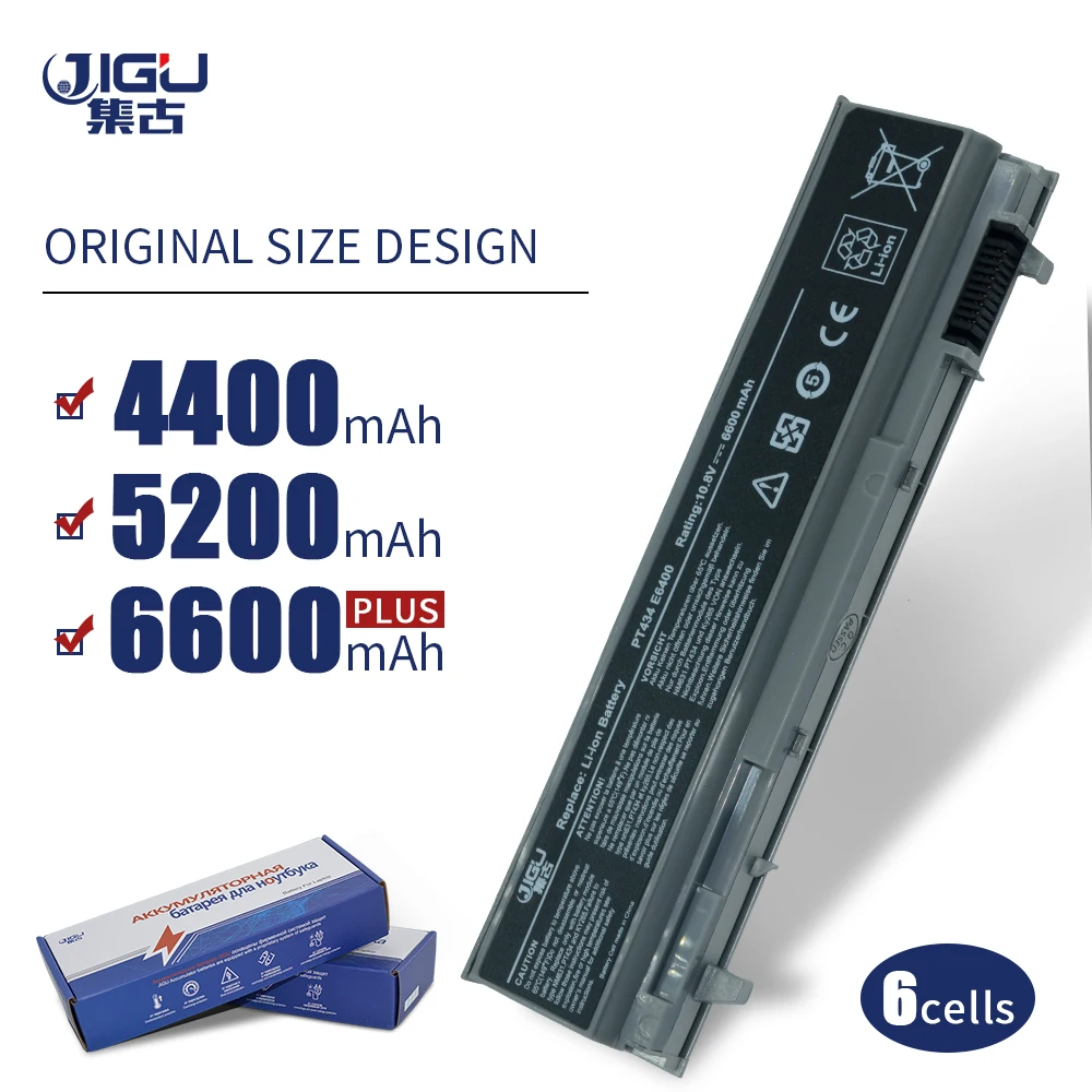 Новый аккумулятор JIGU на 6 ячеек для ноутбука Dell Latitude E6400 ATG XFR Precision M2400 M4400|battery for