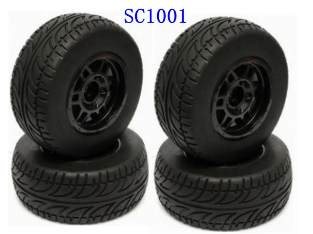 NEW 1/10 Short Course Wheels Off-Road Tires for hpi kyosho Slash RC Car 4pcs | Игрушки и хобби