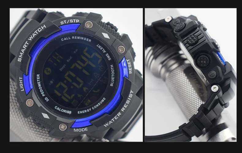 Bounabay водонепроницаемые наручные электронные автоматические часы для мужчин