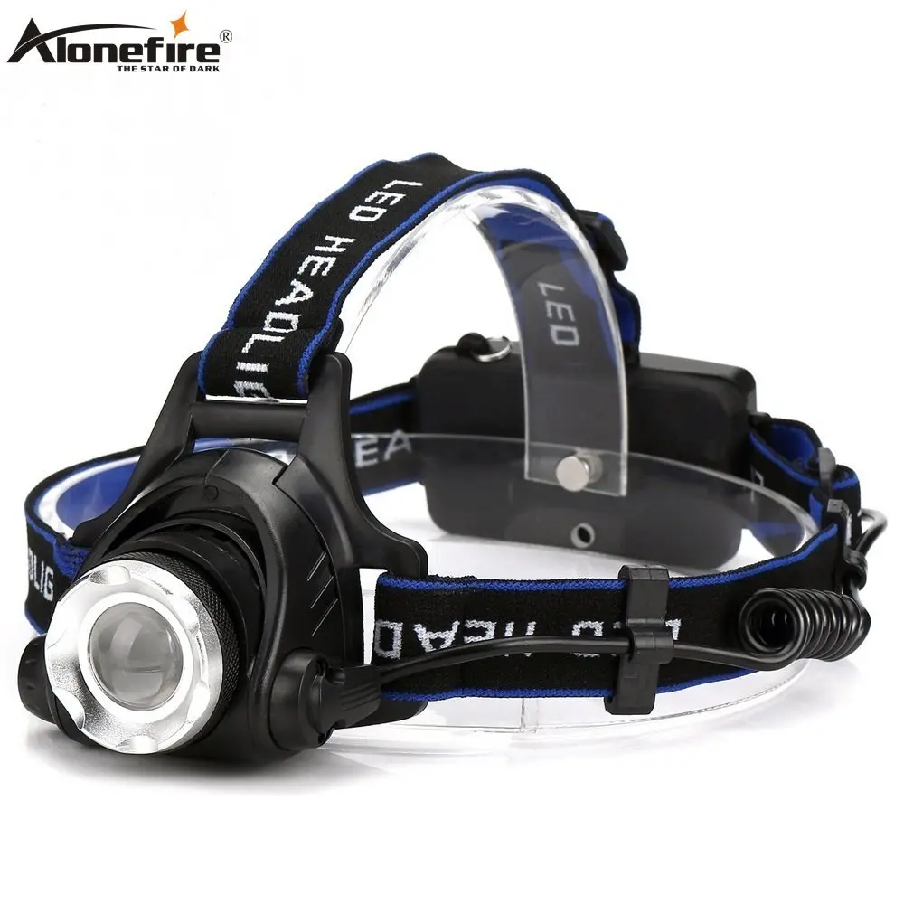 

AloneFire HP79 Head light CREE XM-L2 LED 5000LM Zoom Headlight Travel Camping Headlamp 18650 Rechargeable Battery hike Head lamp