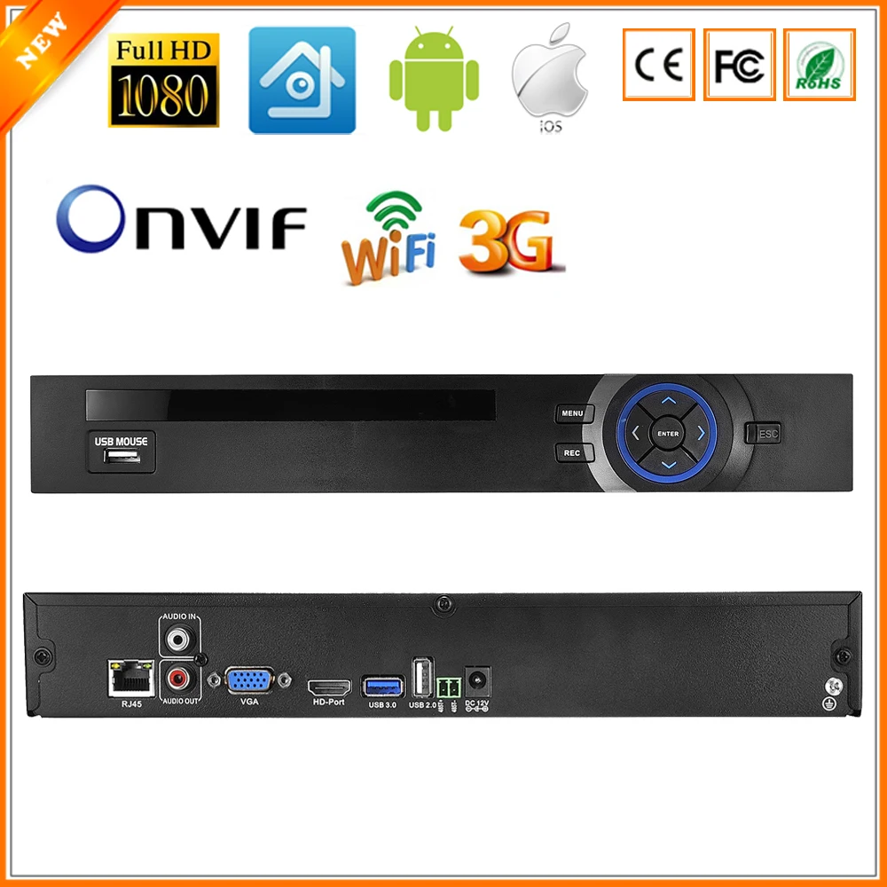 BESDER 32CH 1080P 16CH 4MP CCTV NVR процессор HI3535 P2P HDMI безопасность DVR Сетевой регистратор Поддержка WIFI 3G RTSP.