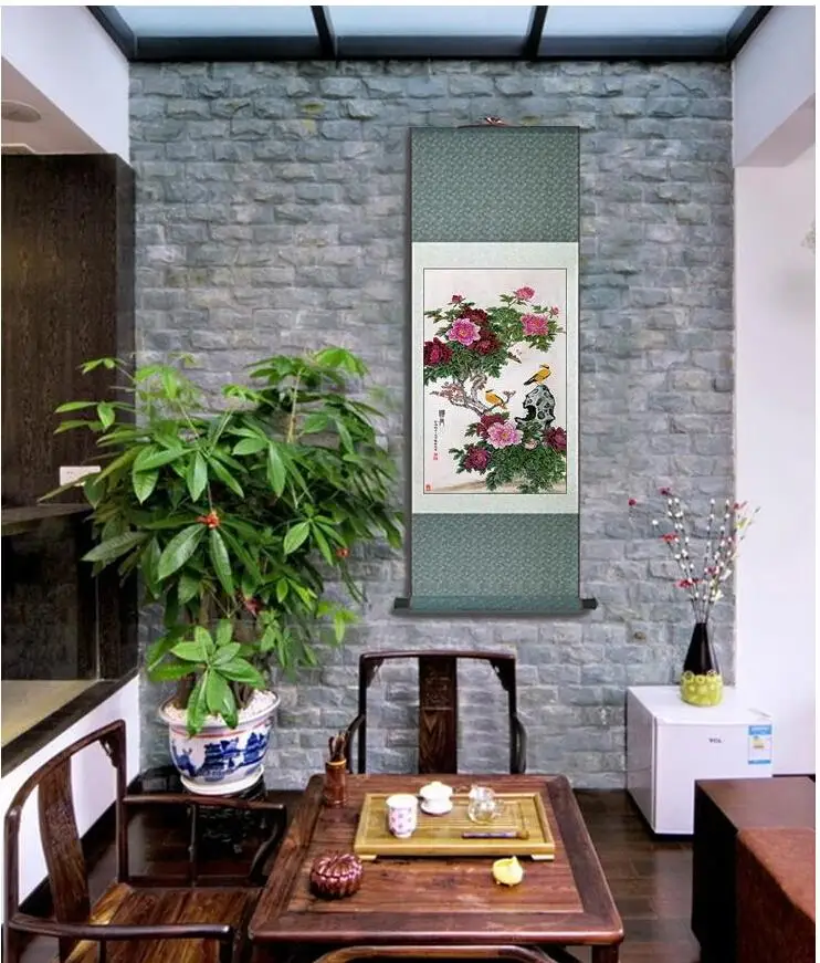 Бесплатная доставка китайская художественная живопись украшение для дома и