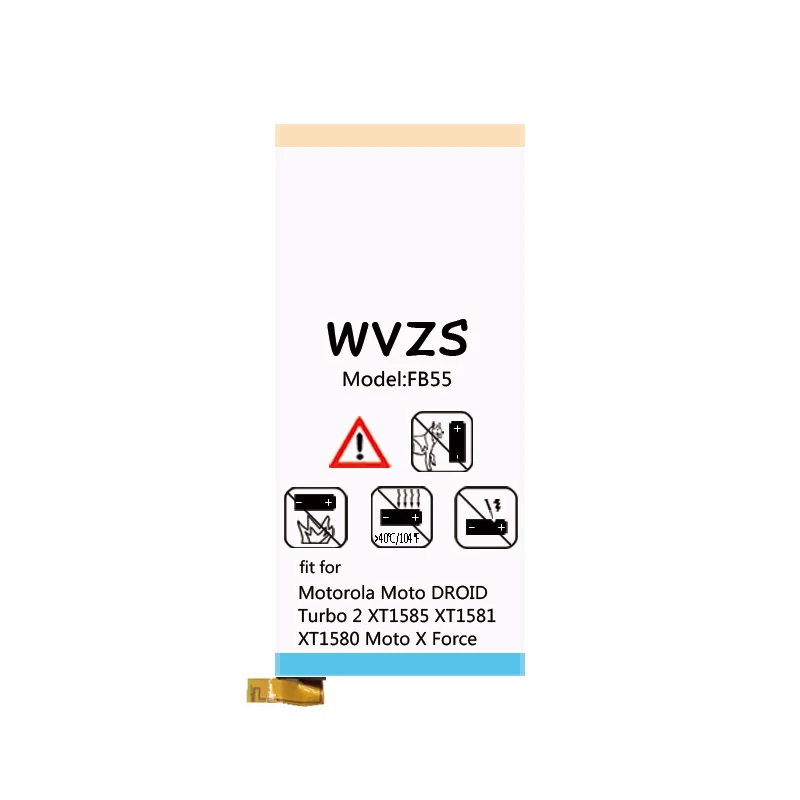 Wvzs 4600 мАч литий-полимерный аккумулятор FB55 для Motorola Moto Droid Turbo 2 XT1585 XT1581 XT1580 X Force
