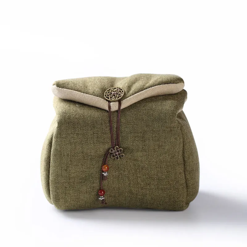 

Creative Teaware Storage Bag Outdoor Travel Easy Carry Household Tea Ceremony Supplies Teapot Teacup Vintage Cotton Bags Gifts