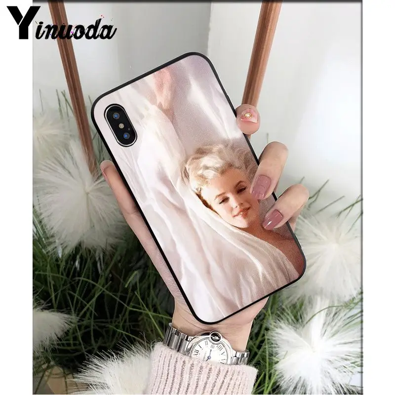 A9 Yinuoda Мэрилин Монро шаблон ТПУ мягкий сотовый Чехол для телефона для Apple iPhone 8 7 6 6S Plus X XS MAX 5 5S SE XR мобильные телефоны - Цвет: A9