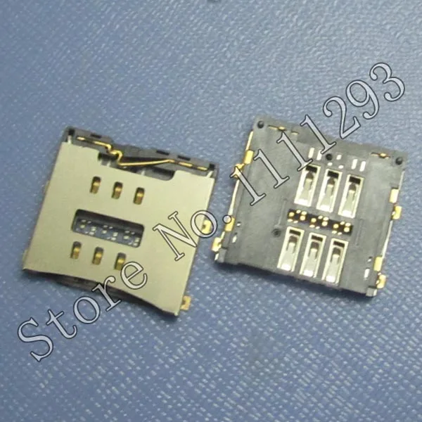 10 шт./лот 6-контактный разъем для SIM-карты считыватель лотка 4 искусственных