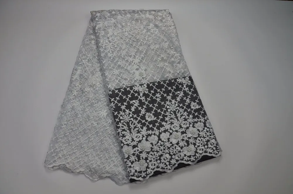 High quality nigerian lace fabric french beaded african net wholesale for party dresses 5yard/lot PN37805 | Дом и сад