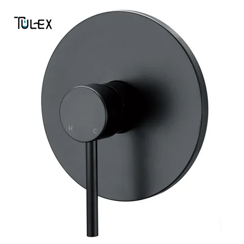TULEX, скрытый смеситель для душа, настенный клапан, горячая и холодная вода, смеситель для душа, латунный смеситель для душа для ванной комнаты - Цвет: TLQ34016CB
