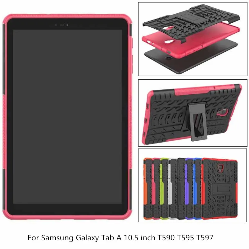 Чехол для Samsung Tab A 10 5 T590 T595 T597 детский противоударный Гибридный Силиконовый