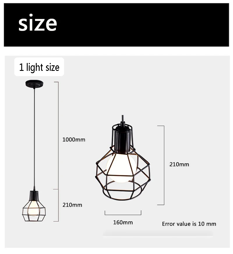 Арт-деко Железная Клетка Подвесные светильники креативные DIY Droplight Art Spider Подвесная лампа, E27, 110V 220V~ 240V
