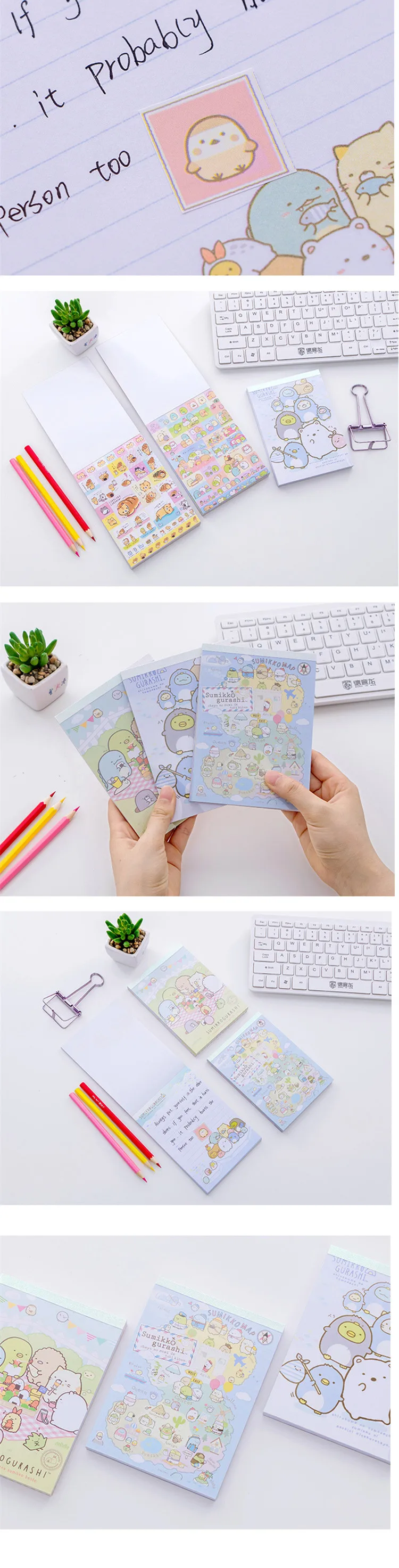 Прекрасный Sumikko Gurashi творческий мультфильм DIY Мягкая обложка мини тетрадь Дневник карманный блокнот рекламный подарок канцелярские