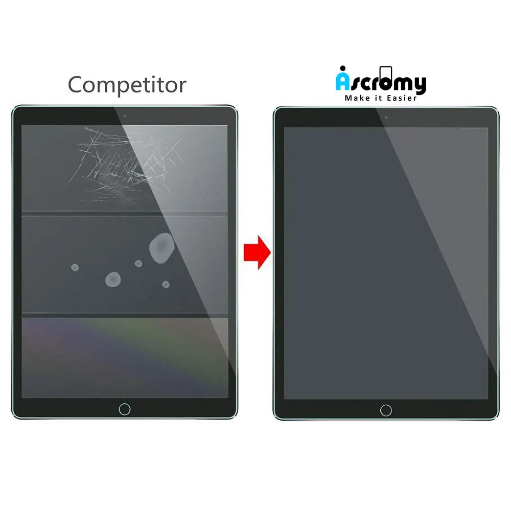 Ascromy 2 шт Закаленное стекло протектор экрана для Apple iPad Mini 4 1 3 Air Mini3 Mini4 verre tremp
