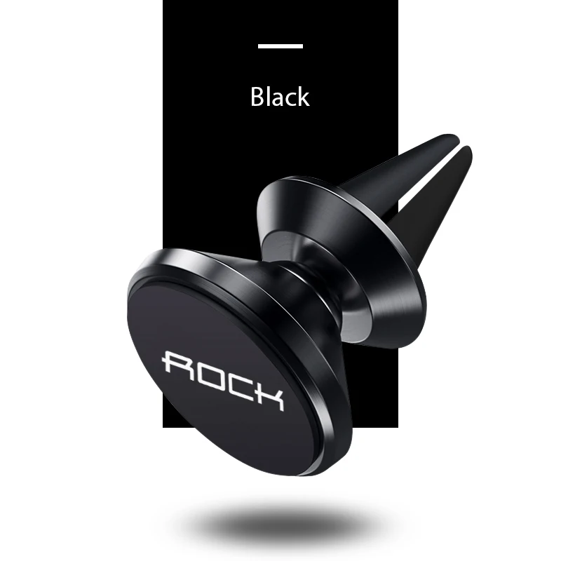 Air Vent Black Rock обновление Магнитная автомобильная подставка для телефона для iphone XS XR X 8 7 samsung S9 S8 вентиляционное отверстие приборной панели сотового телефона gps PDA крепление - Цвет: Air Vent Black
