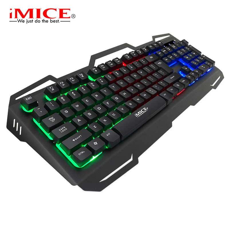 IMice Проводная клавиатура игровая компьютерная 104 ключей USB Gamer плавающая с