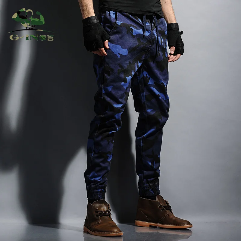 Мужские джоггеры Камуфляж Мужчины Штаны военные Jogger Брюки Чинос Пот Камо бегунов